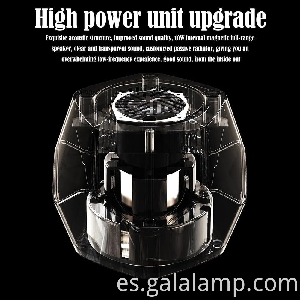 Altavoz de fluido magnético bailando para iluminación visual